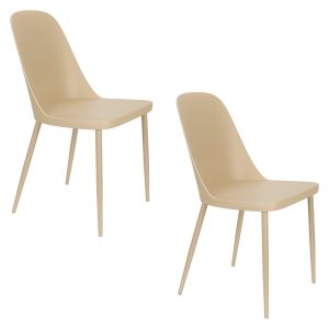 Housecraft Living Pip Eetkamerstoelen Beige – Set van 2 Housecraft Living Pip Eetkamerstoelen Beige – Set van 2