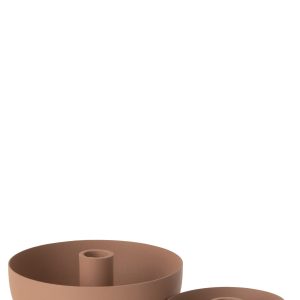 J-Line kaarshouder Kom – ijzer – oud roze – large