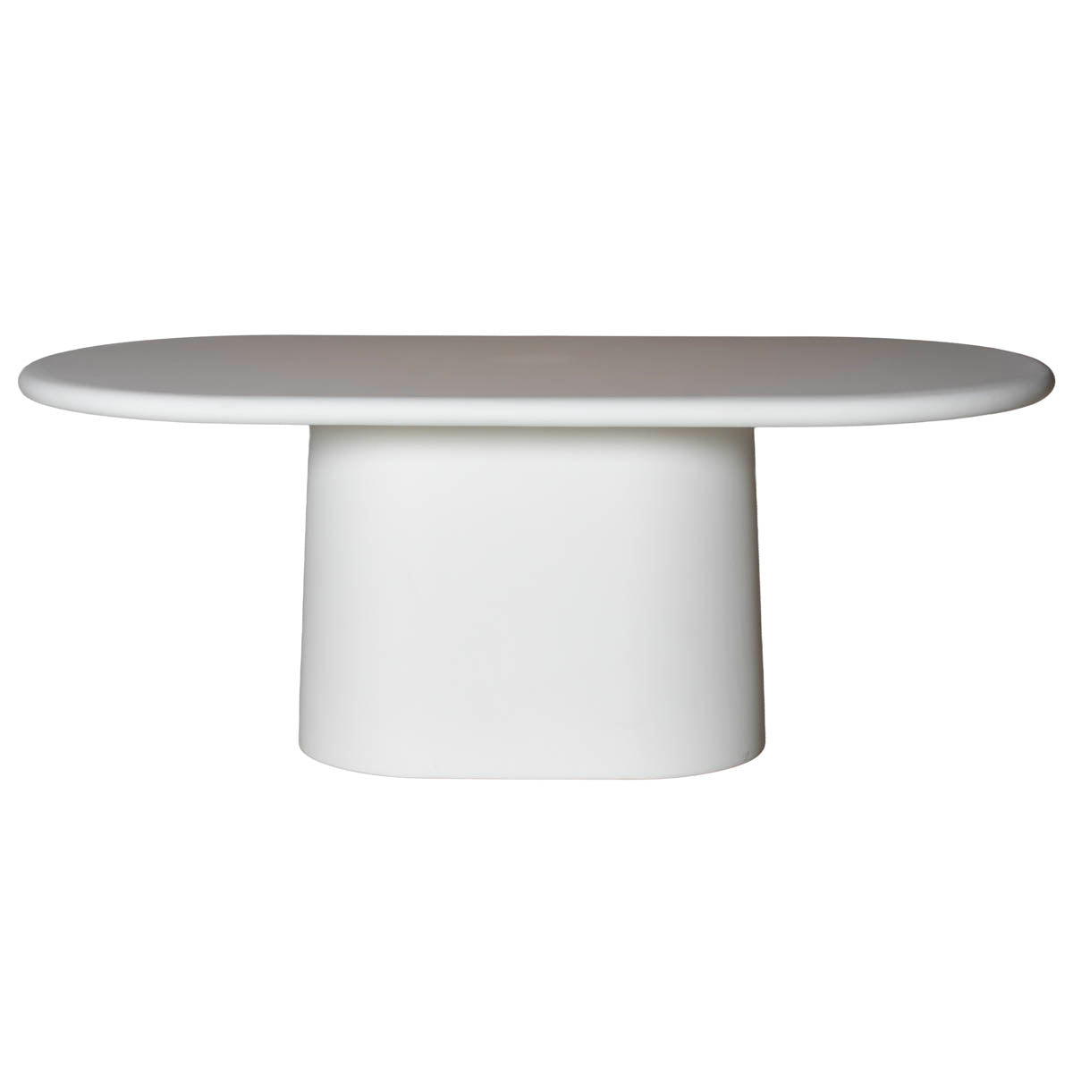 Giga Meubel Eettafel Romy - Ovaal Off-White Eco Composiet - 160x100x75