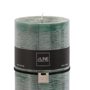 J-Line cilinderkaars – donkergroen – XL – 95U – 6 stuks