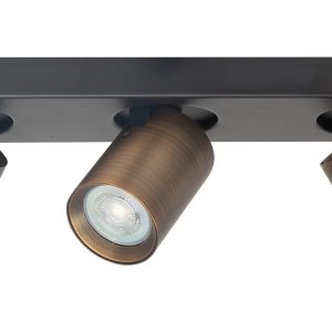 Highlight spot Oliver – 3 lichts – 35 x 13 cm – zwart brons