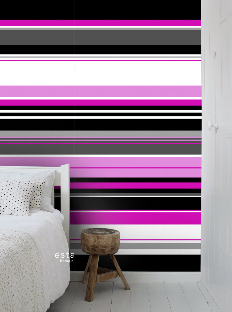 ESTAhome fotobehang snoep roze - 100 x 279 cm - 156505