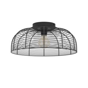 EGLO plafondlamp Rinroe – e27 – ø 45 cm – industrieel – metaal – zwart
