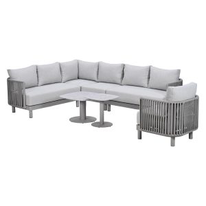 Garden Impressions Loungeset Andong hoek 7-delig – taupe Garden Impressions Loungeset Andong hoek 7-delig – taupe