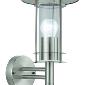 EGLO wandlamp buiten Lisio – e27 – 30 cm – RVS – glas