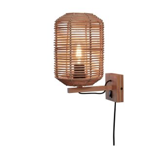 GOOD&MOJO wandlamp Tanami – bruin – Ø60cm GOOD&MOJO wandlamp Tanami – bruin – Ø60cm