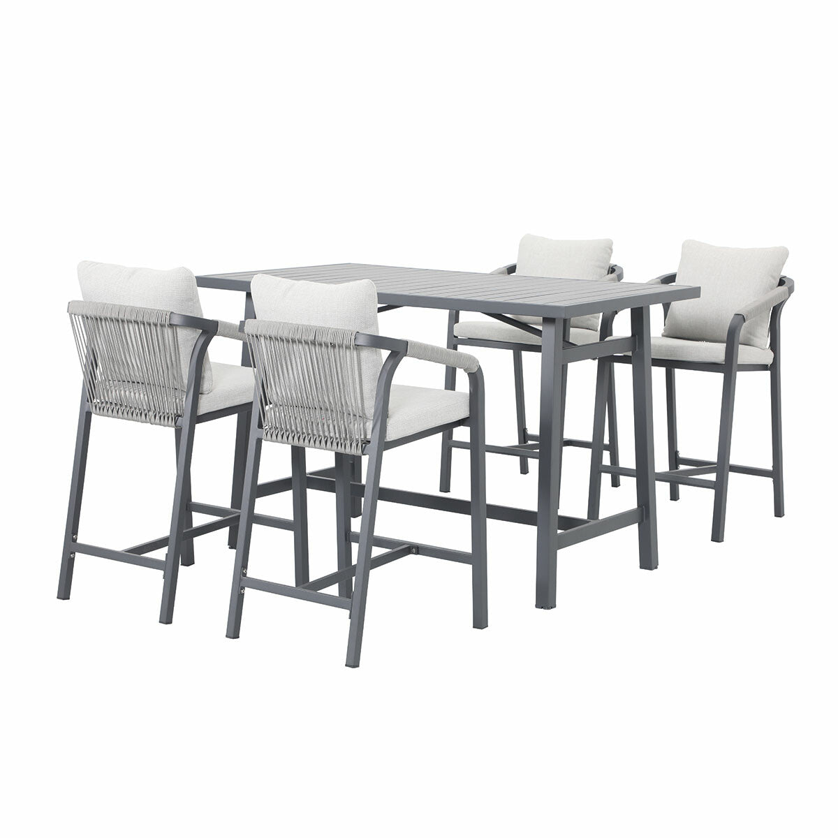 Garden Impressions bar tuinset Tarera donker grijs 5-delig