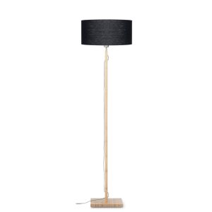 GOOD&MOJO vloerlamp Fuji – zwart – Ø47cm