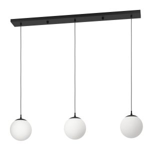 EGLO hanglamp Rondo 3 – e27 – 121 cm – zwart/wit EGLO hanglamp Rondo 3 – e27 – 121 cm – zwart/wit