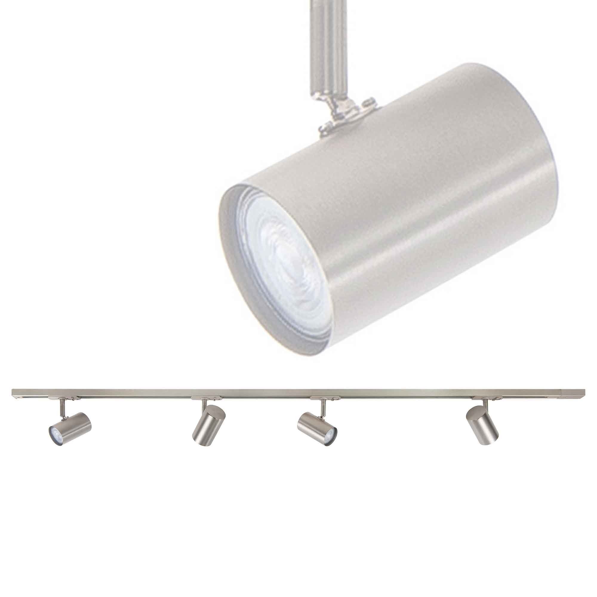 Highlight railsysteem Trackline - 4 lichts - 150 x 16 cm - mat chroom