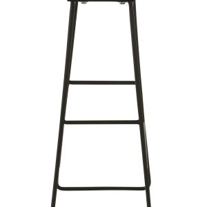 J-Line barkruk Rechthoekig – metaal – zwart – large