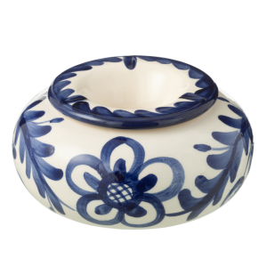 J-Line asbak Granada – keramiek – wit/blauw – large J-Line asbak Granada – keramiek – wit/blauw – large