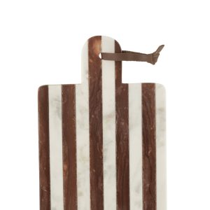 J-Line snijplank Rechthoekig Streep Marmer – steen – beige/bruin J-Line snijplank Rechthoekig Streep Marmer – steen – beige/bruin