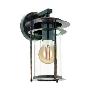 EGLO wandlamp buiten Valdeo – e27 – 27,5 cm – koper antiek EGLO wandlamp buiten Valdeo – e27 – 27,5 cm – koper antiek