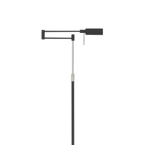 Highlight vloerlamp New Bari – 1 lichts – 30 x 140 cm – zwart
