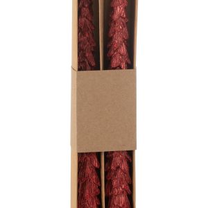 J-Line kaars Boom – rood – 3U – doos van 2 J-Line kaars Boom – rood – 3U – doos van 2