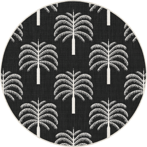 Rond buitenkleed Oase zwart/wit – Interieur05 – 240 x 240 cm Rond buitenkleed Oase zwart/wit – Interieur05 – 240 x 240 cm