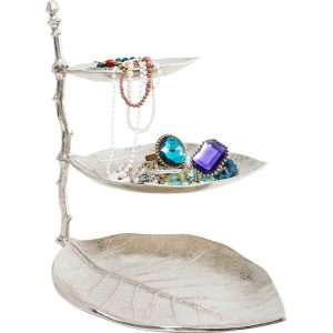 Kare Design Woonaccessoires sieradenhouder blad zilver Kare Design Woonaccessoires sieradenhouder blad zilver