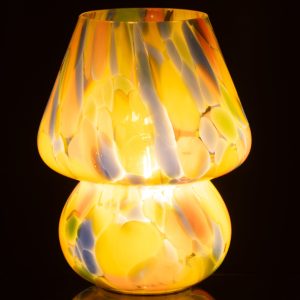 J-Line tafellamp Regenboog – glas – mix – large