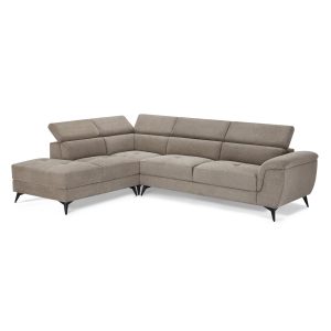 Furnhouse chaise longue bank links Betis – Taupe – Stof – 95x290x90