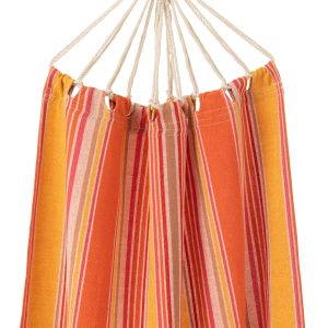 J-Line hangmat Strepen – katoen/polyester – oranje/mix J-Line hangmat Strepen – katoen/polyester – oranje/mix