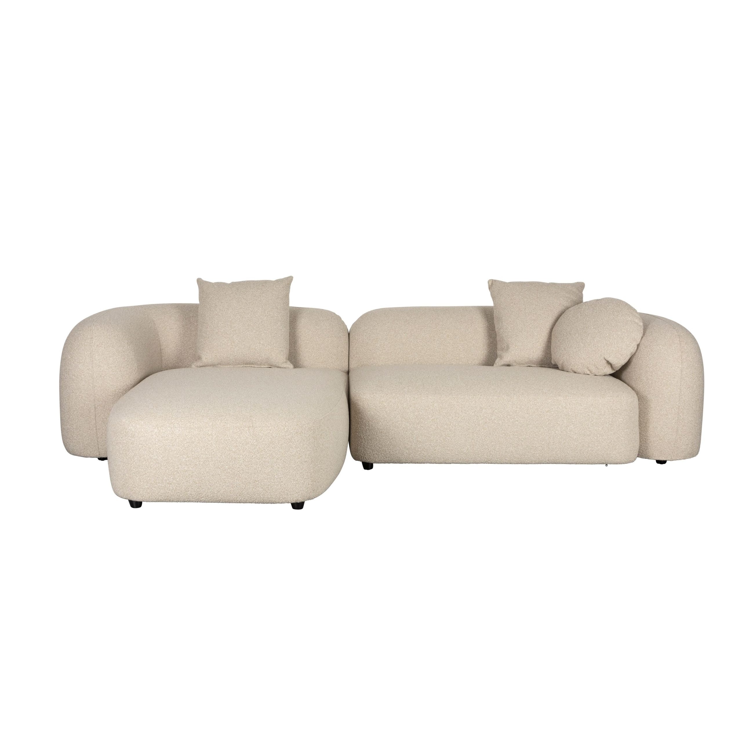 Housecraft Living Perry 3-Zitsbank Chaise Longue Links Beige