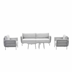 Garden Impressions loungeset Langkawi taupe 5-delig
