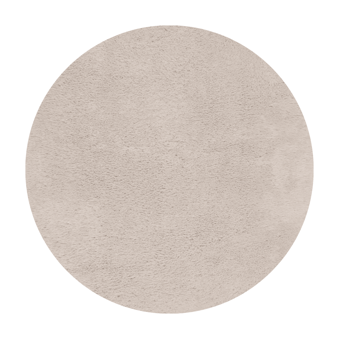 Interieur05 vloerkleed Furr - beige - Ø 120 cm