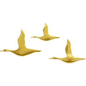Kare Design Wanddecoratie Eenden goud 3/set Kare Design Wanddecoratie Eenden goud 3/set