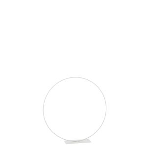 J-Line decoratie Ring op voet – metaal – wit – small