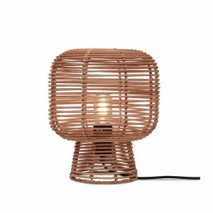 GOOD&MOJO tafellamp Tanami – bruin – Ø25cm