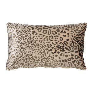 LEONELLE | sierkussen 30×50 cm | Pumice Stone | beige | dierenprint |