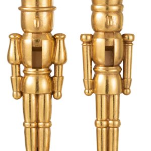 J-Line figuur Notenkraker – polyresin – goud – large – 2 stuks J-Line figuur Notenkraker – polyresin – goud – large – 2 stuks