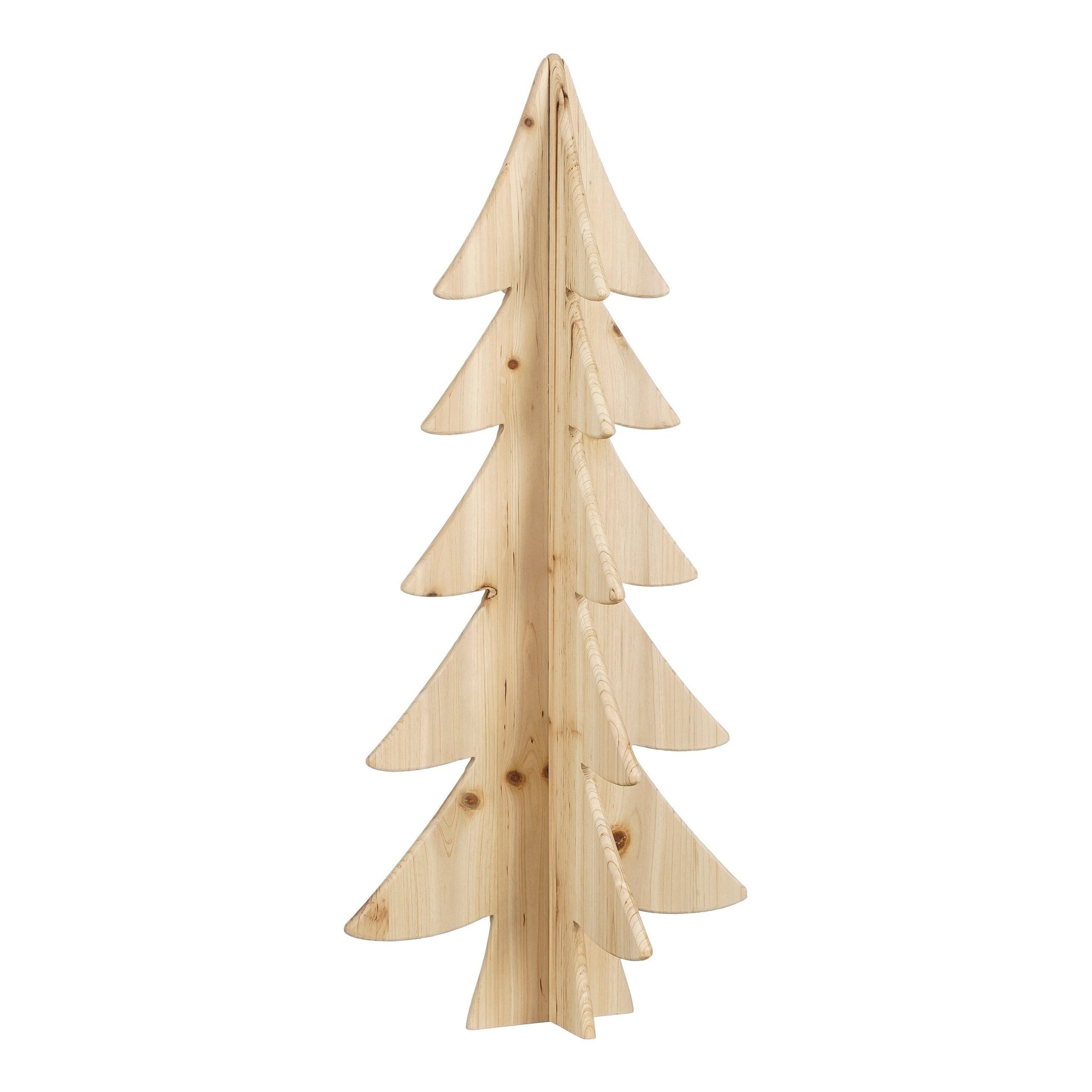 House of Seasons Decoratie Kerstboom - H78 x Ø36 cm - Dennenhout - FSC