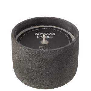 J-Line buitenkaars Rond – donkergrijs – large – 47U