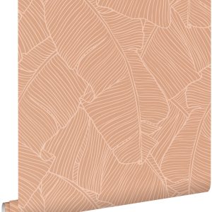ESTAhome behang bladeren terracotta roze – 50 x 900 cm – 130933 ESTAhome behang bladeren terracotta roze – 50 x 900 cm – 130933