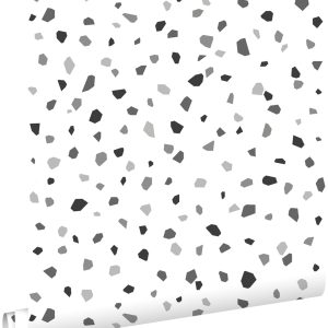 ESTAhome behang terrazzo zwart, wit en grijs – 53 cm x 10.05 m – 13903 ESTAhome behang terrazzo zwart, wit en grijs – 53 cm x 10.05 m – 13903