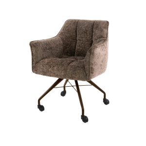 Giga Meubel Eetkamerstoel Hoven – Taupe – Incl. Wieltjes – Set van 2 Giga Meubel Eetkamerstoel Hoven – Taupe – Incl. Wieltjes – Set van 2