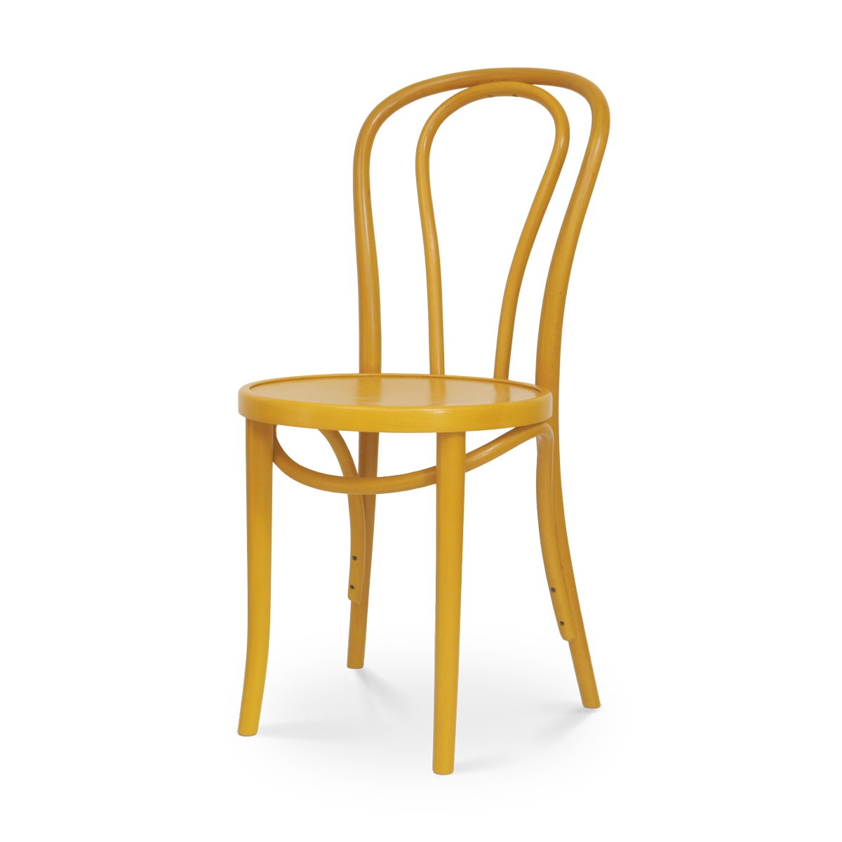 Fameg Vienna Thonet No.14 Houten Bistrostoel Geel