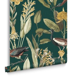 Graham & Brown Vliesbehang – Glasshouse Green – 10mx52cm
