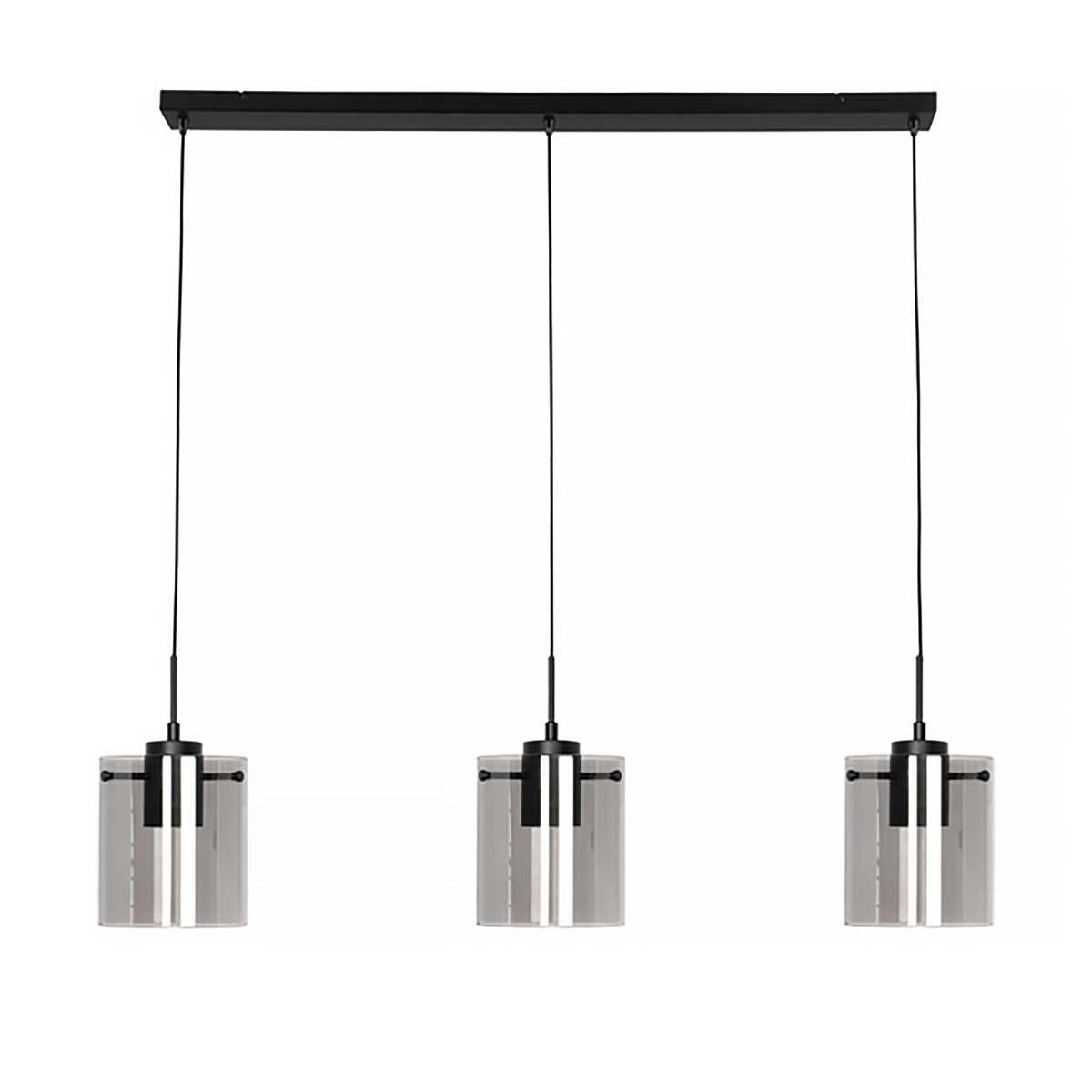 Freelight hanglamp Interno - 3 lichts - 100 x 150 cm - zwart