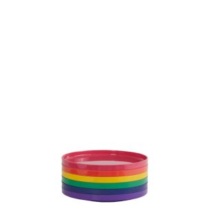 Heller Max Borden set 6-delig – Ø190mm – H 19mm – Regenboog Heller Max Borden set 6-delig – Ø190mm – H 19mm – Regenboog