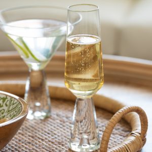 J-Line glas champagne Walker – glas – transparant – 4 stuks J-Line glas champagne Walker – glas – transparant – 4 stuks