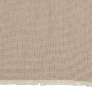 J-Line plaid Franjes Mousseline – katoen – donkerbeige – 130 x 180 cm J-Line plaid Franjes Mousseline – katoen – donkerbeige – 130 x 180 cm