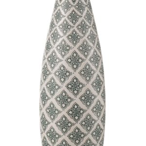 J-Line vaas Kousa – porselein – blauw/wit – 53 cm hoog