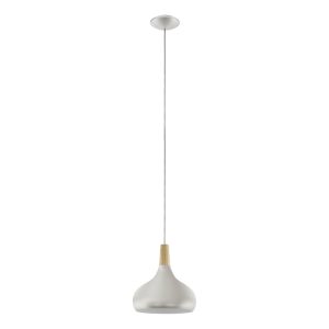 EGLO hanglamp Sabinar – e27 – ø 28 cm – zilver EGLO hanglamp Sabinar – e27 – ø 28 cm – zilver
