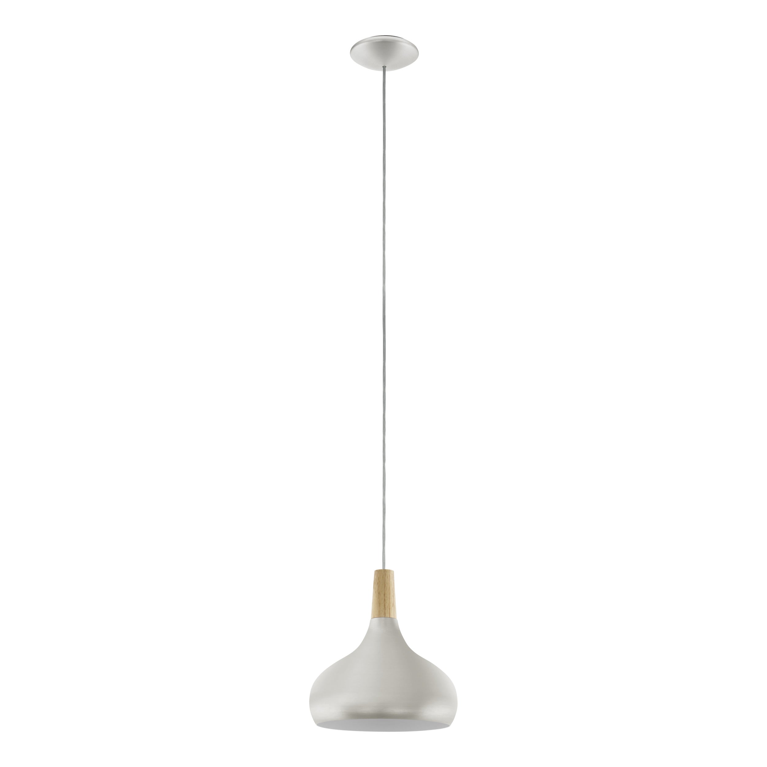 EGLO hanglamp Sabinar - e27 - ø 28 cm - zilver