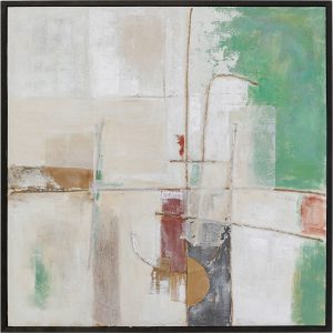 Kare Design Schilderij Frame Dust 120x120cm groen