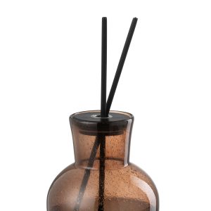 J-Line geurstokjes vaas Deksel Li-ly Land – glas – bruin J-Line geurstokjes vaas Deksel Li-ly Land – glas – bruin