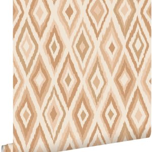 ESTAhome behang ruiten lichtbruin – 50 x 900 cm – 131840